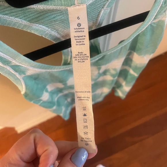 Lululemon Swiftly Tech Racerback Tank Top Heathered Tranquil Blue - Picture 6 of 6